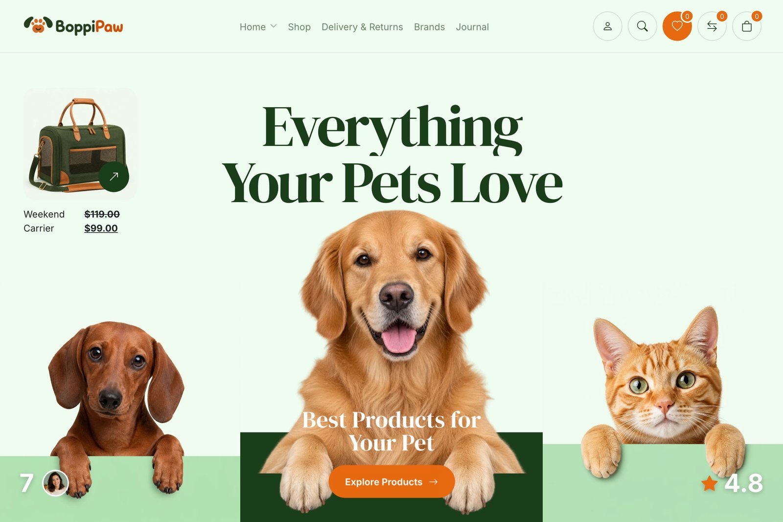 BoppiPaw Original homepage